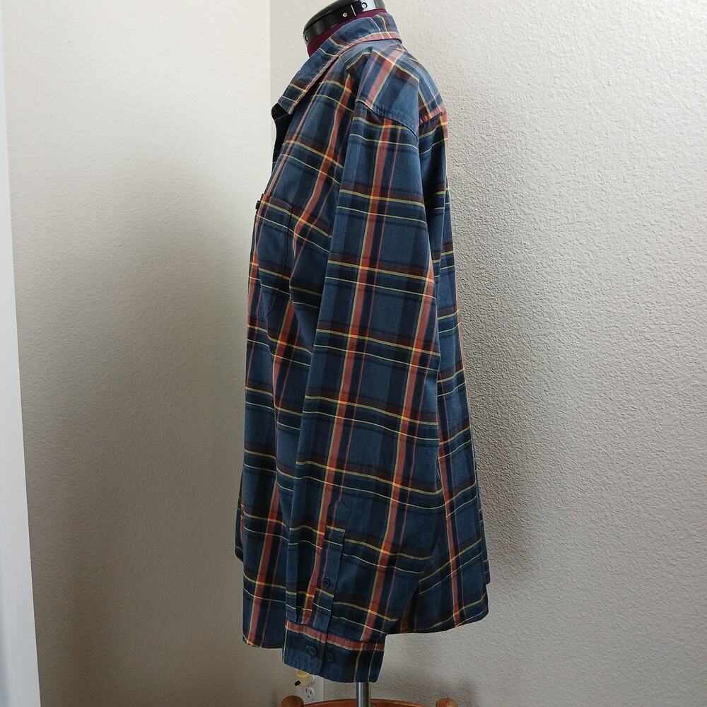 Mountain Hardwear Big Cottonwood Long Sleeve Shirt Mens XXL blue plaid button-up - Picture 3 of 13